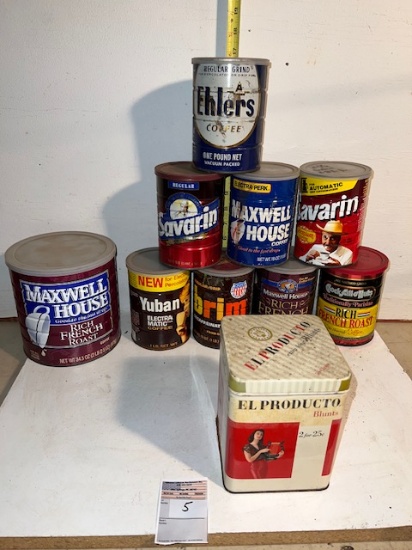 Coffee Cans - Assorted (Empty)