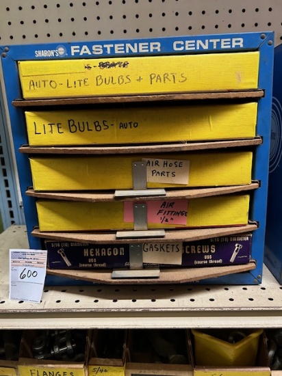 Auto Light Bulbs & Parts in Cabinet