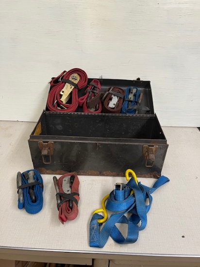ToolBox with ratchet straps