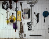 Sprinklers, misc items on wall