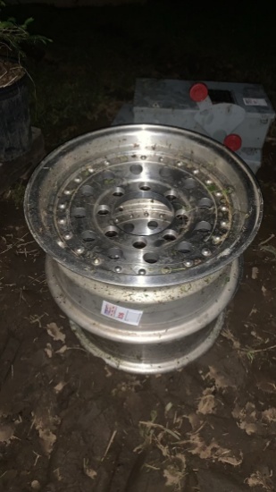 2 - 8 lug aluminum wheels