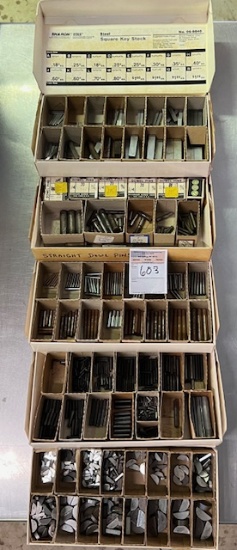 Straight Dowel Pins, Taper Pins and Display Cabinet