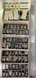 Letters and Numbers and Display Cabinet
