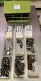 Hardware with Display case - Chain Links,  Antique Truck Seals,