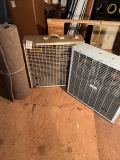 2 Fans and piece roll of carpet