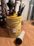 Bucket of Misc Plunger, Water Filters