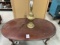 Coffee table and lamp