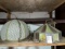 antique deco, lights, and stained glass leaded hanging light