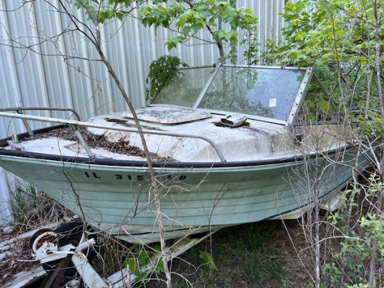 Antique V bottom boat and trailer,  no title bill of sale only no motor
