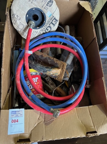 Washer hose hot and cold  with box of misc