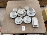Glassware, table and coolers