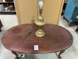 Coffee table and lamp