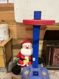 Toy basketball hoop and Santa Claus