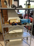 Shelf with fishing contents