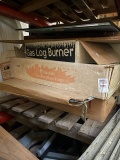 pallet fireplace doors and logs