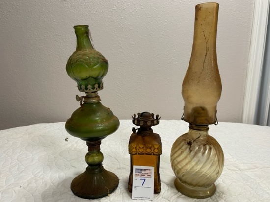 3 oil lamps