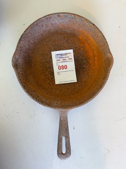 8” cast iron pan