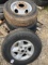 (4) wheels and tires
