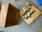 wood box unique with thumb bolts on four corners