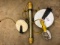 (2) retractable work shop lights