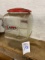 Vintage Lance Jar Large missing knob on top