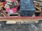 chain , level , jack , tools , black box , red bucket , braces for scaffold , pallet