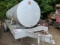Homemade tri axel trailer with fuel tank