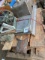 pallet miscellaneous contents sink and rough sawn wood