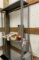 gray shelf and contents