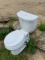 Porcelain commode white