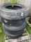 (4 ) Michelin tires and (3) rims big truck tires