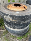 (4) wheels and tires Big Truck 11R22.5