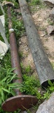 metal and wood post