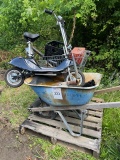 pallet - wheel Barron barrow, scooter