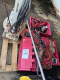 floor polisher ,Extension cords , letters for sign