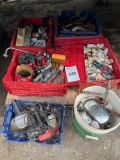 pallet of hardware, plumbing, mirrors