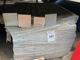 pallet of blue and pink tile