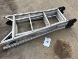 wide base folding ladder