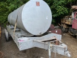Homemade tri axel trailer with fuel tank
