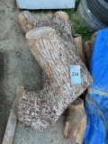 large mass of wood base