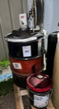 55 Gallon Drum Oil - 1/2 full