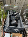 shopping cart with contents sprinklers