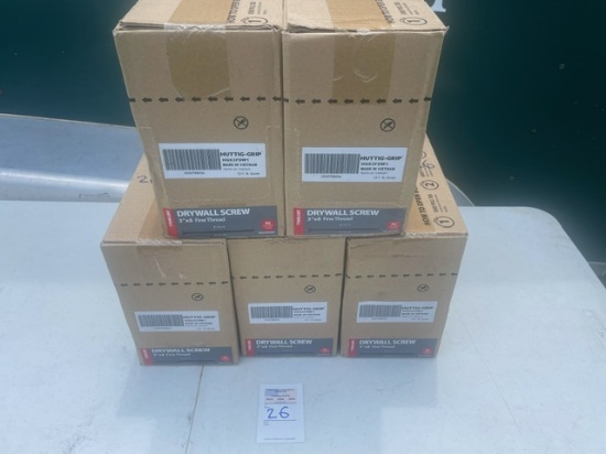 60 one lb boxes of 3 in drywall screws.