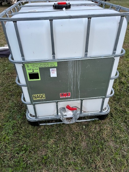fresh water 275 gal tank was used for soap