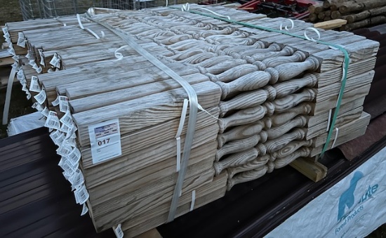 184 pieces 2 1/4 x 2 1/4 x 36 colonial Severe weather pressure treated