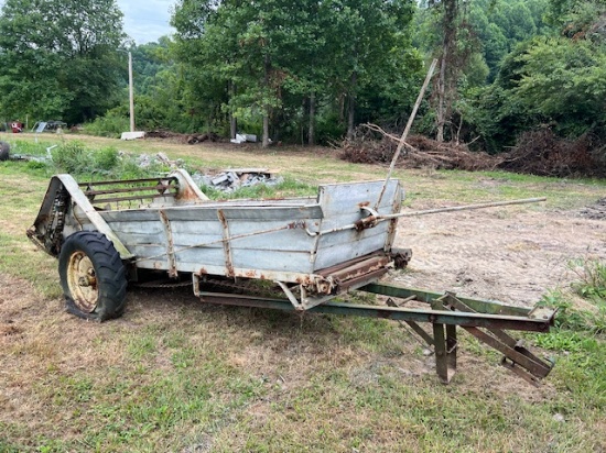 Antique ground drive manure spreader
