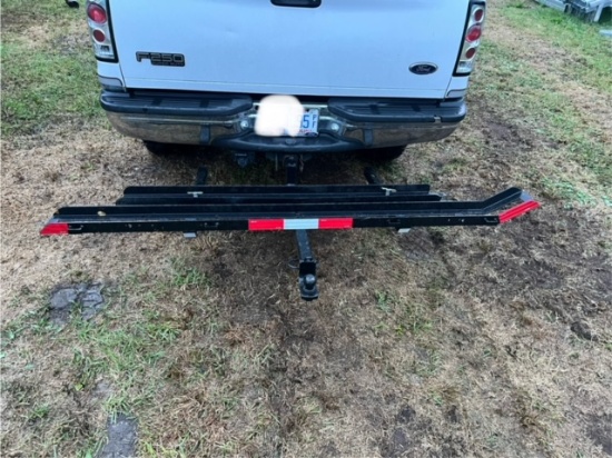motorcycle ramp and carrier for recever hitch