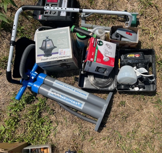 Outdoor Lights and Sprayer