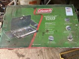 Coleman stove and roll around cart