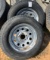 (2) trailer rims and tires